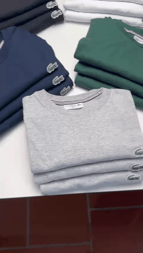 GIF: detalles de telas y colores Lacoste
